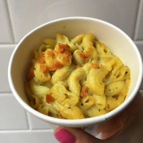 Gluten-free mac & cheese from The Squeeze Burger Bar